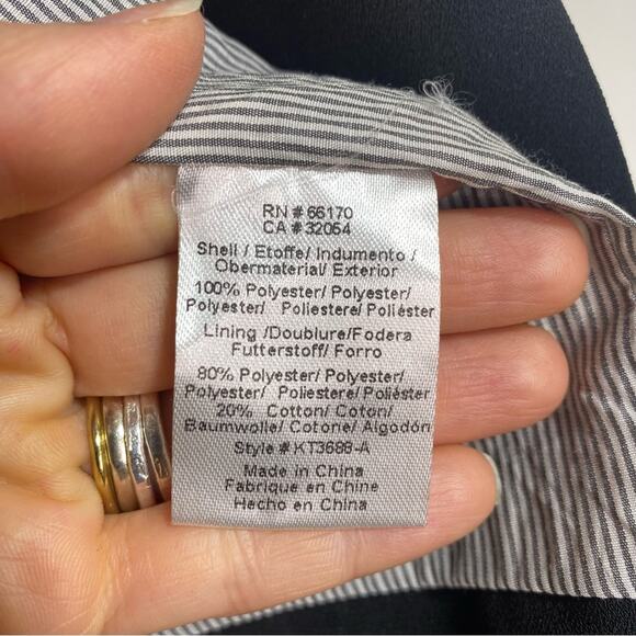 Anthropologie Cartonnier Open Shawl Collar Black Blazer XS - Picture 5 of 13